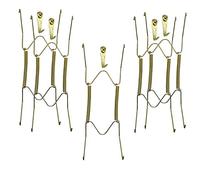 Xinlinke Plate Hangers for The Wall 8 inch Decorative Dish Display Tray Holder with Installation Hooks 5 Pack