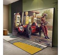 Xinmei Art Vintage Car Poster Print, F1 Classic Racing Artwork, Modern Canvas Wall Art, Living Room Home Decor, 65x130cm (26x51in), Framed