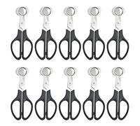 XINMEIWEN 10Pack Stainless Steel Quail Egg Cutter Scissors Quail and Pigeon Egg Cutter Tool Quail Scissors Opener Quail Egg Cracker for Home Kitchen (Black)