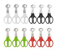 XINMEIWEN 12Pack Stainless Steel Quail Egg Cutter Scissors Quail and Pigeon Egg Cutter Tool Quail Scissors Opener Quail Egg Cracker for Home Kitchen (Four Colors)