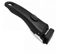 XINML Detachable Pan Handle, Black Universal Removable Grip, Heat Resistant up to 250°C Non Slip Secure Locking Design Supports 10kg Adjustable Fit 18-25 cm, Compatible with Tefal and Most Cookware