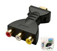 XINML HDMI to RCA AV Cable, 3RCA Red Yellow White Video Audio Adapter Lead, Gold Plated Analog AV Transmission Cord for TV, Projector, DVD Player, Set Top Box, Media Streaming Device Connection