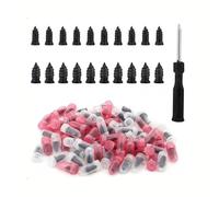XINML Tire Repair Kit 81pcs Screw-In Tyre Plug Set, 2 Sizes Rubber Mushroom Plugs with Screwdriver, Puncture Repair Tools for Car Motorcycle Motorbike Truck Tractor Tyre Emergency Roadside Fix Kit