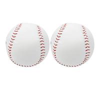 XINMYD Softball Ball Training, 2Pcs 12in Softball Hand Sewing Practice Hard Ball Sport Accessory