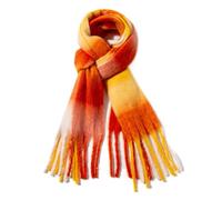 XINNE Women's Long Plaid Blanket Scarf Chunky Oversized Winter Fall Warm Scarf Big Tartan Scarves Wrap Shawl Maple Yellow