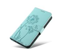 XINNI Case for vivo V60 Lite 5G, Dandelion Butterfly Embossed PU Leather Wallet Cover, Green
