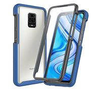 XINNI Case for Xiaomi Redmi Note 9S/Note 9 Pro/Max, 360 Degree Shockproof Protective All-Round Protection with Built-in Screen Protector, Robust Bumper Outdoor Cover, Dark Blue