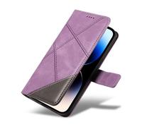 XINNI Phone Case for Honor X5c Plus, PU/TPU Flip Leather Shockproof Cover Magnetic Book Style Wallet, Purple