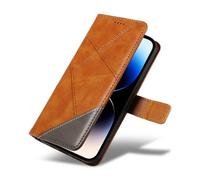XINNI Phone Case for Xiaomi Poco C81 Pro 4G, PU/TPU Flip Leather Shockproof Cover Magnetic Book Style Wallet, Brown