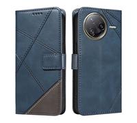 XINNI Phone Case for Xiaomi Poco F7 Ultra, PU/TPU Flip Leather Shockproof Cover Magnetic Book Style Wallet, Blue