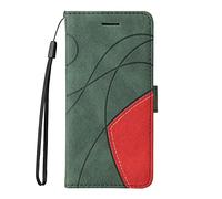 XINNI Protective Phone Case for Honor X5c Plus, PU/TPU Vintage Flip Leather Shockproof Cover Magnetic Book Style Wallet, Green