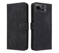 XINNI RFID Protective Phone Case for Asus Zenfone 12 Ultra, PU/TPU Flip Leather Shockproof Cover, Black