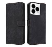 XINNI RFID Protective Phone Case for Ulefone Note 20 Pro/Meizu Note 21 4G, PU/TPU Flip Leather Shockproof Cover, Black