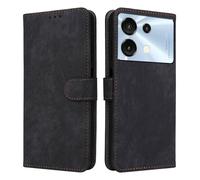 XINNI RFID Protective Phone Case for Umidigi G9 5G, PU/TPU Flip Leather Shockproof Cover, Black