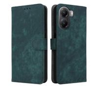 XINNI RFID Protective Phone Case for Xiaomi Poco X7 Pro, PU/TPU Flip Leather Shockproof Cover, Green