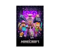 Xinoutans Minecraft Poster Movie Film Comics Vintage Gaming Cover Canvas Poster Wall Art Decor Living Room Bedroom Decoration Posters 08x12inch(20x30cm) Unframe-style-5