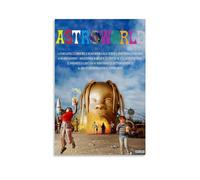 Xinoutans Travis Poster Scott Rapper Music Album Astroworld Vintage Canvas Poster Wall Art Decor Living Room Bedroom Decoration Posters 12x18inch(30x45cm) Unframe-style