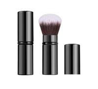 Xinpinzhou 2 Pieces Black Retractable Makeup Brush, Retractable Blush Blusher Face Powder Kabuki Foundation Brush for Cheeks