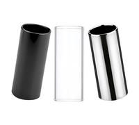 Xinpinzhou 3 Pieces Guitar Slide Ring, Medium Steel Brass Glass Finger Guitar Slides Tube for Electric Acoustic