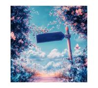 Xinpinzhou Cross Stitch Kits for Adults - 11CT Beautiful Landscape Pre Printed Stamped Cross-Stitch Patterns, Advanced Embroidery Kit for Beginners, DIY Crossstitch Crafts for Wall Decor 14x14 Inch