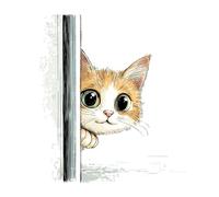 Xinpinzhou Cross Stitch Kits for Adults - 11CT Cute Cat Pre Printed Stamped Cross-Stitch Patterns, Advanced Embroidery Kit for Beginners, DIY Crossstitch Crafts for Wall Decor or Mum Gifts 12x12 Inch