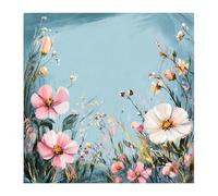 Xinpinzhou Cross Stitch Kits for Adults - 11CT Flowers Pre Printed Stamped Cross-Stitch Patterns, Advanced Embroidery Kit for Beginners, DIY Crossstitch Crafts for Wall Decor or Mum Gifts 12x12 Inch