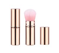 Xinpinzhou Gold Retractable Makeup Brush, Retractable Blush Blusher Face Powder Kabuki Foundation Brush for Cheeks