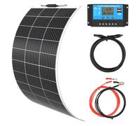 XINPUGUANG 100W 12V Flexible Solar Panel kit :100 Watts Flexible Solar Panel + 10A Charge Controller for Campervan Motorhome Caravan Home Roof Motorhome Power (100w)