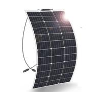 XINPUGUANG 100W Flexible Solar Panel, 12 Volt Flexible Solar Panels Bendable Mono Off-Grid Solar Power PV Panel for Marine, Motorhome, Cabin, Van, Car and Uneven Surfaces