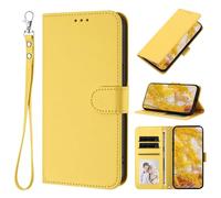 XINQCASE For iPhone XR, PU Leather Protective Case Mit Wallet [Rope] Flip Case Phone Case for iPhone XR Case,Yellow