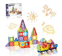 XINQIYUAN Qiyuan Educational Toy 7.5cm Magnetic Diamond Building Blocks 78pcs [Random Mix - Colors From Main Image Only]