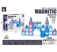 XINQIYUAN Qiyuan Educational Toy 7.5cm Magnetic Diamond Building Blocks Set 58pcs [Random Mix - Colors From Main Image Only]