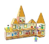 XINQIYUAN Qiyuan Villa Style Magnetic Building Set 7.5cm Large Particles 58pcs [Random Mix - Colors From Main Image Only]