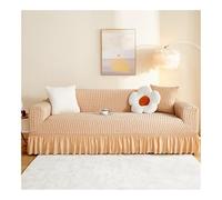 xinrishe Seersucker Sofa Slipcover With Elastic Bottom And Ruffle Skirt, Washable Couch Covers High Stretch Furniture Slipcovers For Chair Loveseat Sectional Sofa(06,3 seaters(190-230cm))