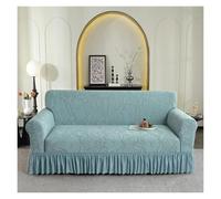 xinrishe Thickened Jacquard Sofa Cover With Ruffled Skirt, Stretch Couch Covers Full Coverage Sofa Slipcover Easy Fit Washable Furniture Cover For Living Room(A,3 seaters(190-230cm))