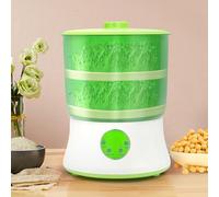 XINRISHENG Bean Sprouts Grow Kit, 2-Layer Bean Sprouts Machine, Automatic Intelligence Healthy Seed Sprouts Maker 360 Degree Sprinkler Bean