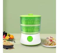 XINRISHENG Bean Sprouts Machine, Intelligent Automatic Bean Sprouts Maker, LED Display Time, Seed Sprouter Kits, 2 Layers Function Large Capacity