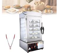 XINRISHENG Commercial Food Warmer Display,5-Layer Hot Food Display Cabinet Warmer, Temperature Range 30-110℃,For Breakfast