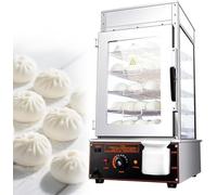 XINRISHENG Commercial Food Warmer Display1200w Electric 5-Layer Display,Electric Hot Food Warmer Bread Steam Cooking