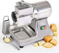 XINRISHENG Electric Cheese Grater, 550W Cheese Grinding Machine, Heavy Duty Stainless Steel Crushing Barrel Food Grinder