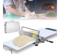 XINRISHENG Manual Dough Sheeter Machine, Foldable Dough Roller Sheeter, Automatic Commercial Pizza Press Stainless Steel for Bread,300