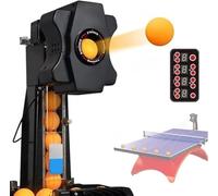XINRISHENG Table Tennis Robot Automatic Ping Pong Ball Machine - Indoor Pongbot - for Training Tabletop Table Tennis Games with Customize Spin
