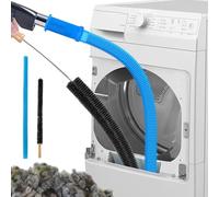 xinrongda 2 PCS Universal Dryer Vent Cleaner Kit,Flexible Universal Tumbler Dryer Lint Vacuum Extension Hose,Lint Vent Hoover Attachment with Flexible Hose Brush for Washer and Dryer Lint Remover Etc