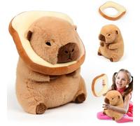 xinrongda Capybara Plush Toy, Capybara Carrying Breads Toy, 23CM Realistic Soft Stuffed Animal Guinea Pig Toys, Easter Gifts for kids, Christmas Stocking Fillers Kids Boys Girls