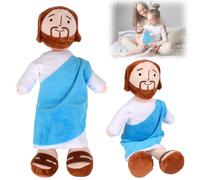 xinrongda My Friend Jesus Plush Doll, Religious Christ Savior Figure Stuffed Toys, Cotton Jesus Plush Toy, Soft Cartoon Jesus Plush Toys For Gifts, Bedtime Companion Dolls, Christening Easter Gifts
