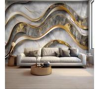 XINRUYI Mural 3D Wallpaper Abstract Geometric Three-Dimensional Marble Lines wall Covering Living Room Bedroom Background wall Decorative Art