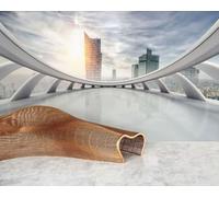 XINRUYI Mural 3D Wallpaper Creative Architecture Space wall Cloth Living Room Bedroom Background wall Decorative Art
