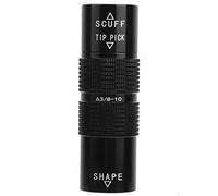 XinrZythrop 4 - in - 1 Aluminum Billiard Pool Cue Tip Accessory, Multifunctional Cue Tip Maintenance Tool with Tip Shaper, Grinder, Piercer and Joint Protector for Beginners and Pros (3/8-10 teeth)