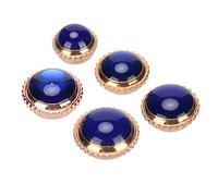 XinrZythrop 5pcs Rose Gold Steel Watch Crown Spare Parts, Watch Crown Repair Kit with 5 Sizes, Durable Replacement Accessories for Watchmakers and DIY Enthusiasts