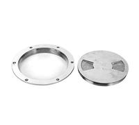 XinrZythrop 6in 316 Stainless Steel Deck Plate Access Cover, Yacht Marine Hardware, Round Deck Cover Plate with Polished Surface, Cabin Bottom Plate for Import and Export